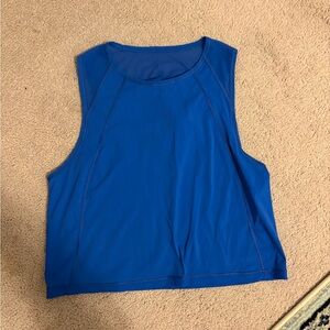 Lululemon sculpt cropped tank top - blue size 4